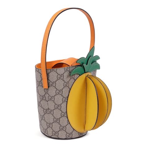 Gucci Girls GG Pineapple Bucket Bag 